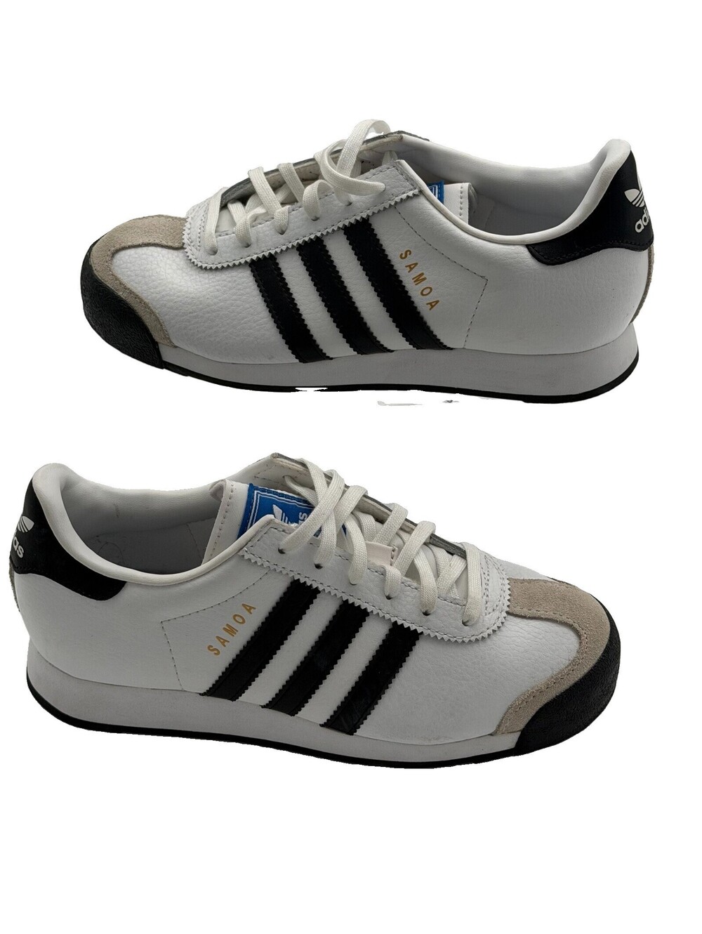 MWOT Adidas Samoa Women’s Size 4.5 White Night Indigo Free Shipping